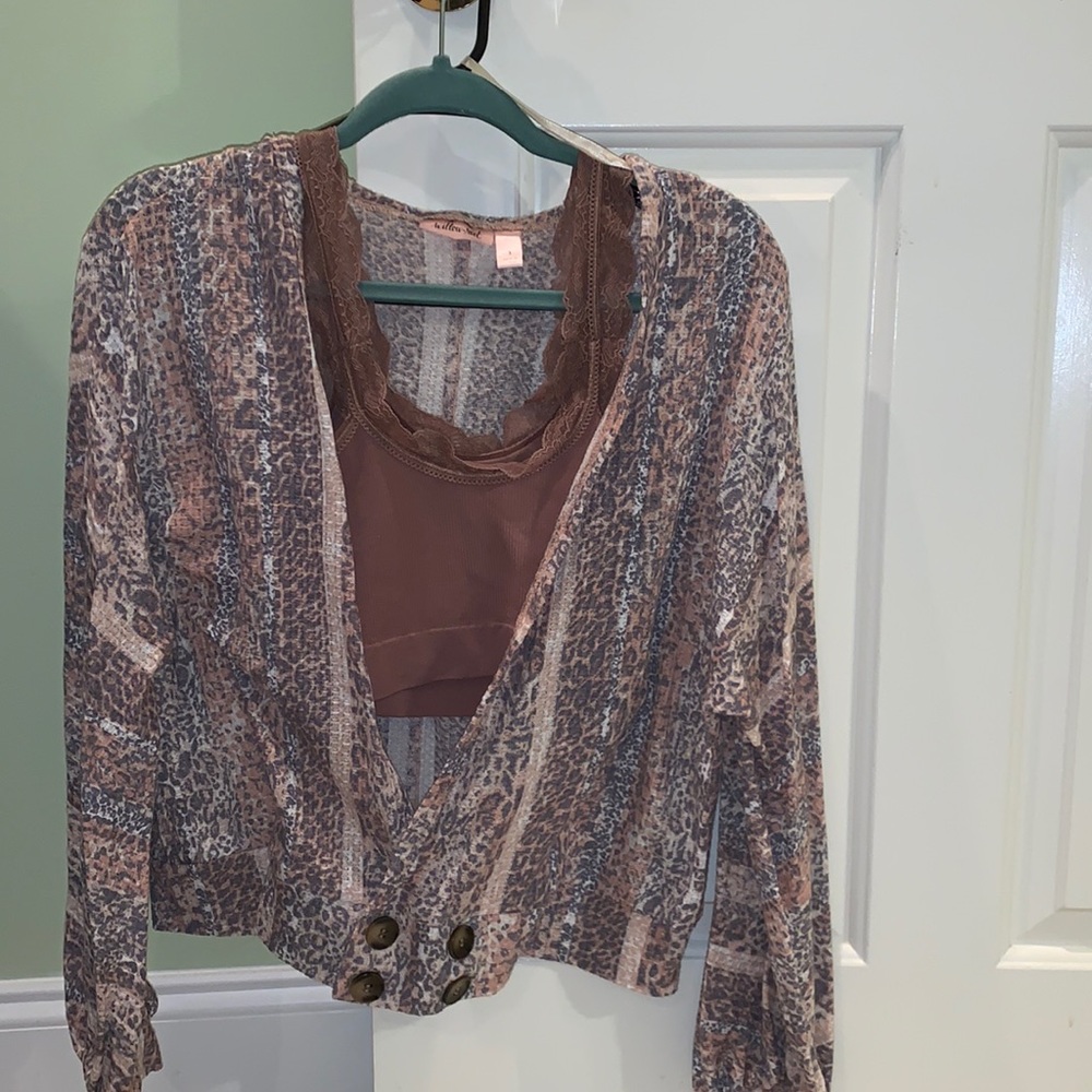 Animal print top